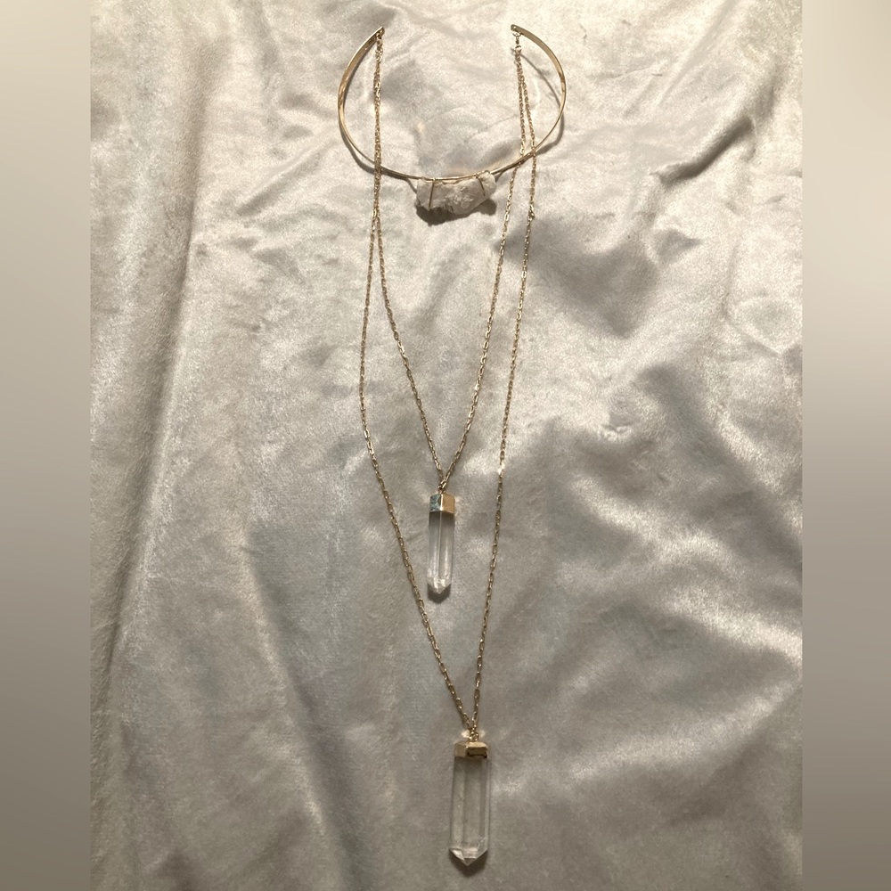 Brazilian interchangeable crystal necklace